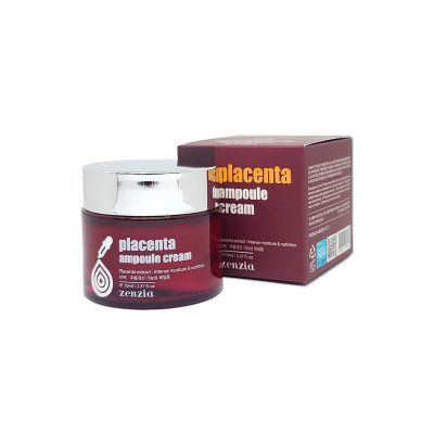 ZENZIA Placenta Ampoule Cream Плацентарный крем для лица 70мл