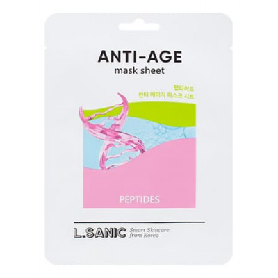 L.SANIC Peptides Anti-Age Mask Sheet Антивозрастная тканевая маска с пептидами 25мл