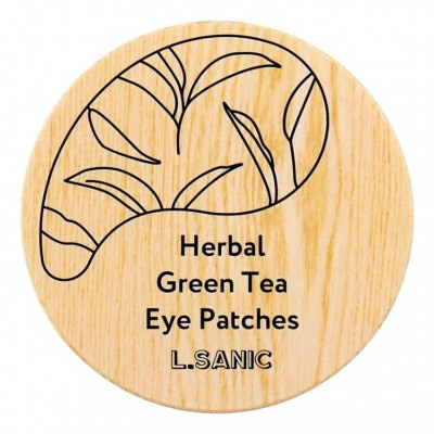 L.SANIC Herbal Green Tea Hydrogel Eye Patches Гидрогелевые патчи с экстрактом зеленого чая 60шт