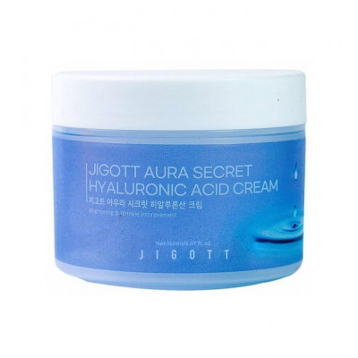 Jigott  Aura Secret Hyaluronic Acid Cream Увлажняющий крем для лица с гиалуроновой кислотой  150мл