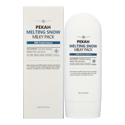 PEKAH Melting Snow Milky Pack Омолаживающая маска с молочными протеинами,150мл