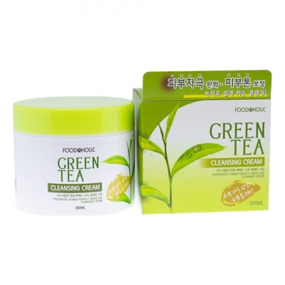 FOODAHOLIC NATURE SKIN CLEANSING CREAM – GREEN TEA Очищающий крем для лица с экстрактом зеленого чая 300мл