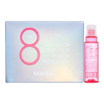 MASIL 8 SECONDS SALON HAIR REPAIR AMPOULE Протеиновая маска-филлер для поврежденных волос 15мл*10