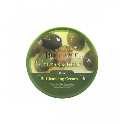 DEOPROCE PREMIUM CLEAN & DEEP OLIVE CLEANSING CREAM Очищающий крем для лица с экстрактом оливы 300г