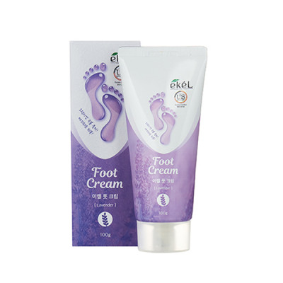 EKEL Foot Cream Lavender Успокаивающий крем для ног с экстрактом лаванды 100г