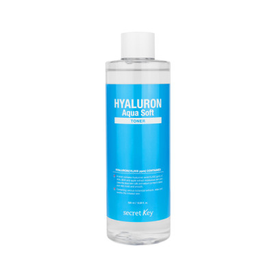 secret Key HYALURON Aqua Soft TONER Тонер для лица с гиалуроновой кислотой 500мл