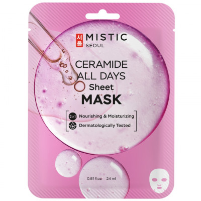 MISTIC CERAMIDE ALL DAYS Sheet mask Тканевая маска для лица с керамидами 24мл