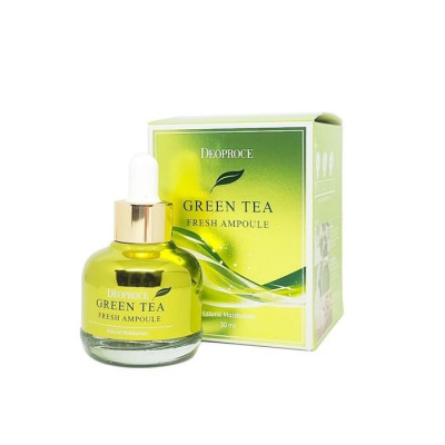 DEOPROCE GREEN TEA FRESH AMPOULE Сыворотка для лица с экстрактом зелёного чая 30мл