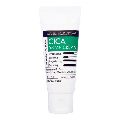 Derma Factory Cica 53.2% Cream Крем для лица с экстрактом центеллы азиатской 30мл