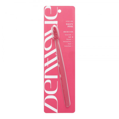 Dentique Toothbrush - Salty Pink Зубная щетка Розовая соль (мягкая)