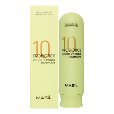MASIL 10 PROBIOTICS APPLE VINEGAR TREATMENT Маска для волос против перхоти с яблочным уксусом и пробиотиками 300мл