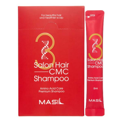 MASIL 3 SALON HAIR CMC SHAMPOO Восстанавливающий шампунь для волос с аминокислотами 8мл*20
