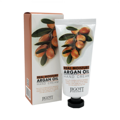 JIGOTT Real Moisture Argan Oil Hand Cream Увлажняющий крем для рук с аргановым маслом 100мл