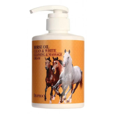 DEOPROCE HORSE OIL CLEANSING & MASSAGE CREAM Очищающий массажный крем для тела с лошадиным жиром 430мл
