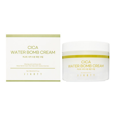 Jigott Cica Water bomb Cream Крем для лица с экстрактом центеллы азиатской  150мл