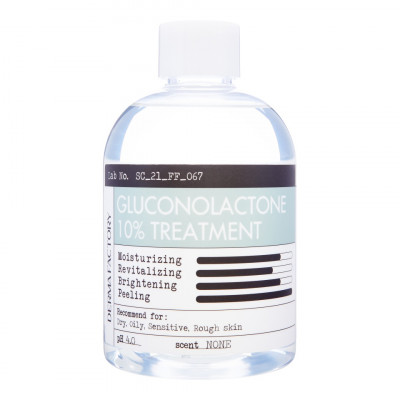 Derma Factory Gluconolactone 10% Treatment Очищающая эссенция-тонер для лица с глюконолактоном 250мл