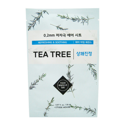 ETUDE HOUSE 0.2 Air Mask Tea Tree Refreshing & Soothing Маска для лица тканевая c экстрактом чайного 20мл