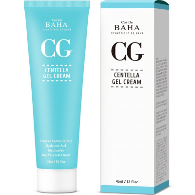 Cos De BAHA Centella Gel Cream (CG) Восстанавливающий гель-крем для лица с экстрактом центеллы азиатской  45мл