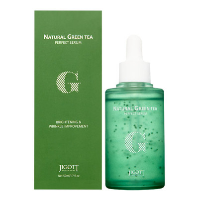 JIGOTT Natural Green Tea Perfect Serum Сыворотка для лица с экстрактом зеленого чая 50мл