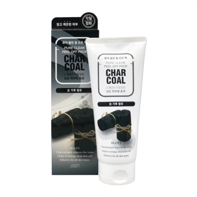JIGOTT Char Coal Pure Clean Peel Off Pack Очищающая угольная маска-пленка 180мл