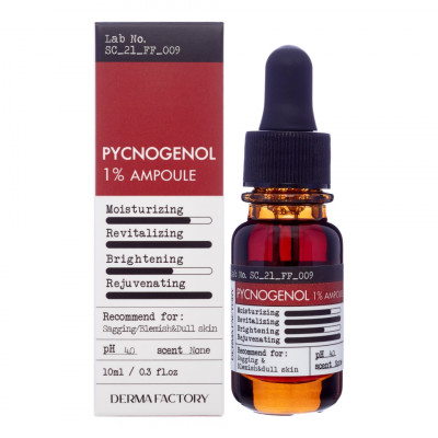 Derma Factory Pycnogenol 1% Ampoule Антиоксидантная сыворотка для лица с пикногенолом 10мл
