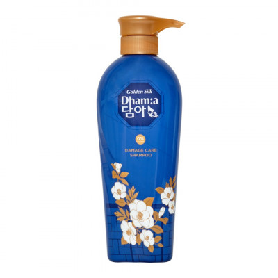 LION Dhama damage care shampoo Восстанавливающий шампунь для тонких волос с цветочным ароматом 400мл