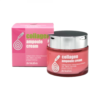 ZENZIA Collagen Ampoule Cream Крем для лица с коллагеном 70мл