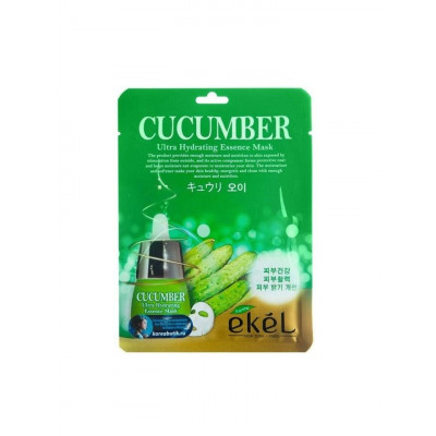 EKEL Cucumber Premium Vital Mask Pack Антивозрастная тканевая маска для лица с экстрактом огурца 25мл
