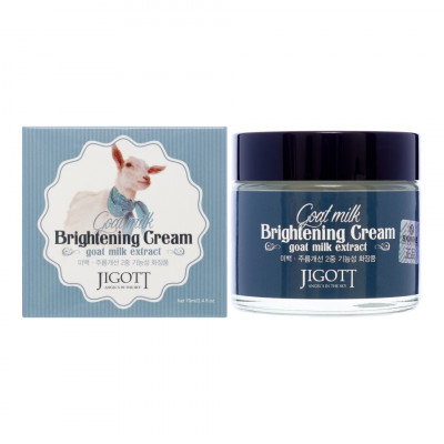 JIGOTT Goat Milk Whitening Cream Увлажняющий крем для лица с экстрактом козьего молока 70мл