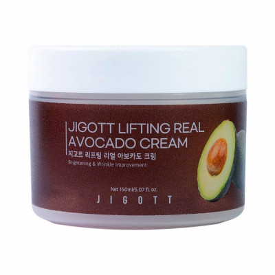 Jigott Lifting Real Avocado Cream Крем для лица с маслом авокадо с эффектом лифтинга  150мл