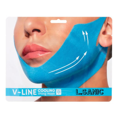 L.SANIC V-line Cooling Lifting Face Mask Маска-бандаж для коррекции овала лица с охлаждающим эффектом 20г