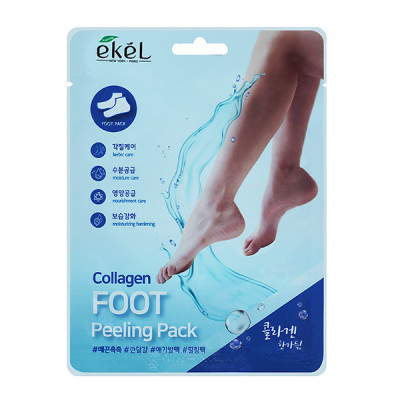 EKEL Collagen FOOT Peeling Pack Пилинг-носочки с коллагеном 40 г